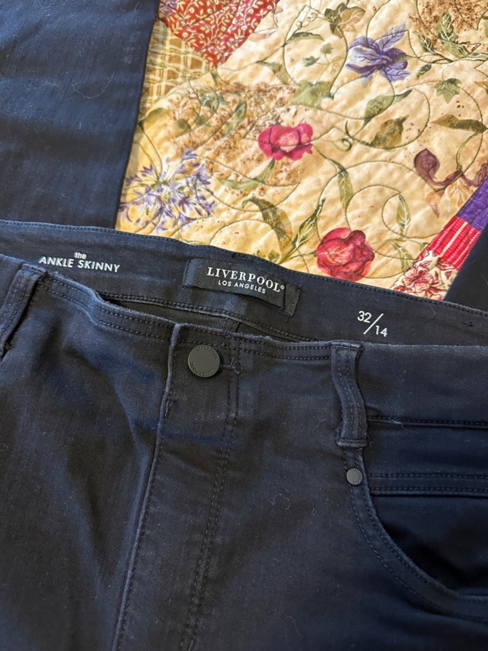 Liverpool Jeans Company Ankle Skinny Jeans - Black